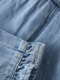 Noppies pantalon coupe droite en coton bleu doux 6421126