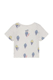 Noppies t-shirt imprimé all over oatmeal melange 6440012