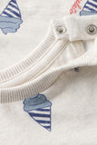 Noppies t-shirt imprimé all over oatmeal melange 6440012
