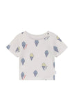 Noppies t-shirt imprimé all over oatmeal melange 6440012