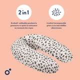 Doomoo grand coussin multi-usages buddy crème léopard B87