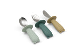 Jollein couverts silicone jade shades 704-001-68186