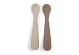 Jollein cuillère souple en silicone Natural shades (lot de 2) 710-001-68187