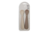 Jollein cuillère souple en silicone Natural shades (lot de 2) 710-001-68187