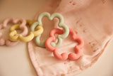 Jollein jeu d'anneaux silicone Flowers  715-605-68189