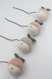 Bamboom mobile en bois avec jouets tricotés Fish Pink 779