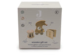 Jollein coffret cadeau jouets en bois Bunny Luz 766-001-68236