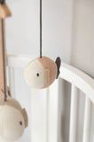 Bamboom mobile en bois avec jouets tricotés Fish Pink 779