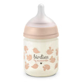 Suavinex biberon en verre 120ml Birdies rose 309142