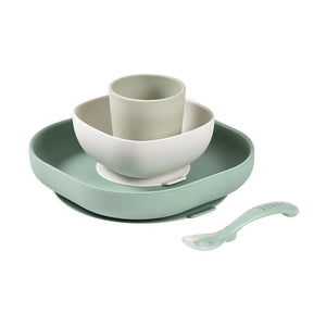 Beaba set repas silicone sage green 913592