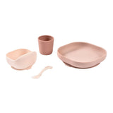 Beaba set repas 4 pièces en silicone barbe à papa 913604