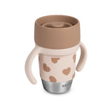 Beaba tasse d'apprentissage inox click and drink biglove 913648