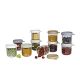 Beaba pots de conservations en verre 250ml natural color (lot de 10) 914034