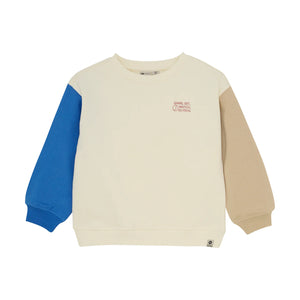 Daily Seven sweat oversize Cut & Sew off White