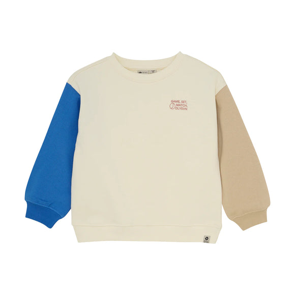 Daily Seven sweat oversize Cut & Sew off White