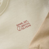 Daily Seven sweat oversize Cut & Sew off White