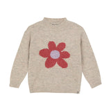 Daily Seven pull tricoté fleurs mauve clair 930279