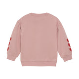 Daily Seven pull broderie cœur mauve clair 930284