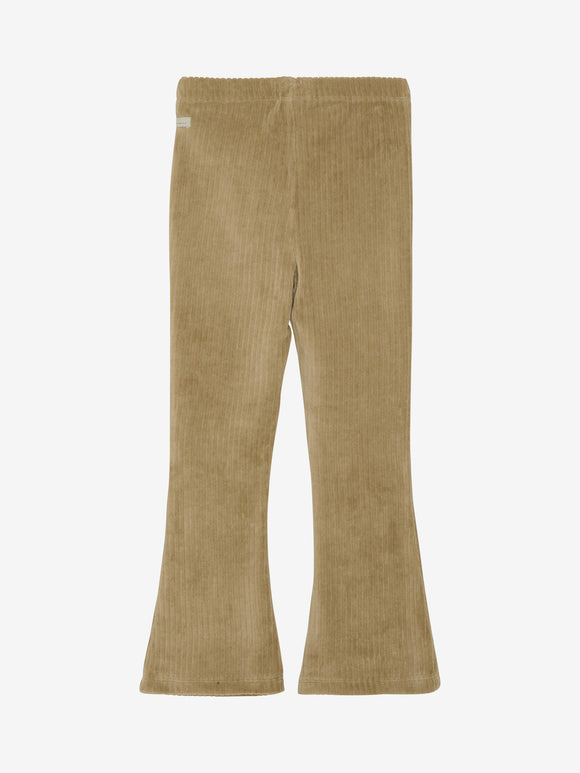 Daily Seven pantalon évasé en velours sand 930317