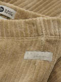 Daily Seven pantalon évasé en velours sand 930317