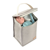 Beaba pochette repas isotherme canvas gris perle glacier 940310
