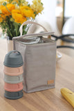 Beaba pochette repas isotherme canvas gris perle glacier 940310