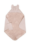Bamboom cape de bain + gant de toilette waffle vintage pink