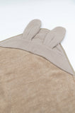 Bamboom cape de bain + gant de toilette waffle mocha sand