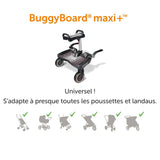 Lascal planche à roulettes BuggyBoard Maxi+ avec siège intégré black 11051