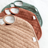 BEMINI bavoir waterproof 37cm bleu brick pady quilted jersey 358QUILT47QU