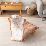 Bemini chancelière biside 0-12m beige pady quilted + teddy 492QUILT89HU
