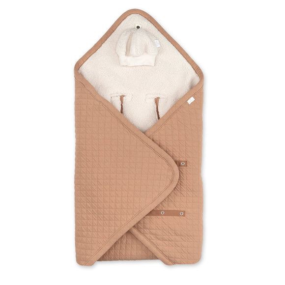 Bemini chancelière biside 0-12m beige pady quilted + teddy 492QUILT89HU