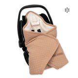 Bemini chancelière biside 0-12m beige pady quilted + teddy 492QUILT89HU
