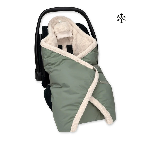 Bemini chancelière biside 0-12m green pady rainy + teddy 492RAINY78HU