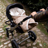 Bemini chancelière biside 0-12m natural pady rainy + teddy 492RAINY85HU