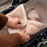 Bemini chancelière biside 0-12m pady teddy + jersey naturel 492TEDDY85JU