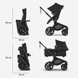 Bugaboo poussette Fox 5 renew complete chassis graphite/moon grey 100051133 (EXPO)