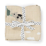 Done By Deer draps tetra 65x65cm Tiny farm sable (lot de 2) 3053979