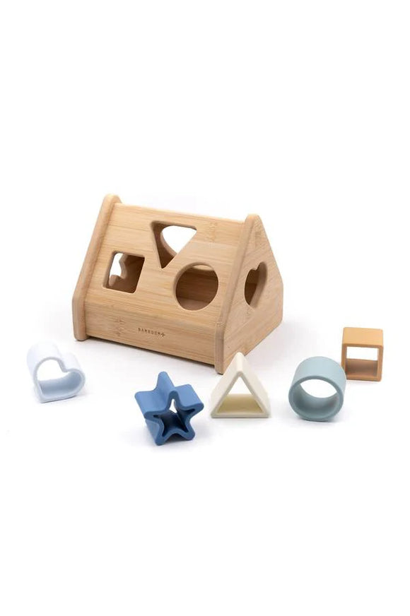 Bamboom puzzle maison en bois blue CBA005/07
