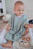 Bamboom puzzle étoile en bambou et silicone bleu, azur et bleu clair CBA82206/03