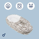 Doomoo nid pour bébé cocoon jersey léopard crème CO19