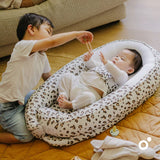 Doomoo nid pour bébé cocoon jersey léopard crème CO19
