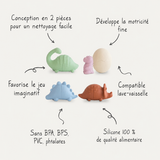 Mushie ensemble de jouets de bain dino 70.077.05