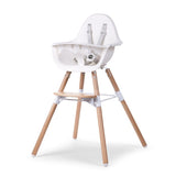 Childhome Evolu chaise haute (50-75cm) naturel blanc CHEVOCHNW