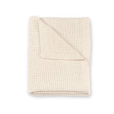 Bemini couverture 80x100cm écru en coton recyclé tricoté 1.5 390KNITT20KU