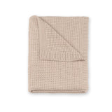 Bemini couverture 80x100cm sesame en coton recyclé tricoté 1.5 390KNITT83KU