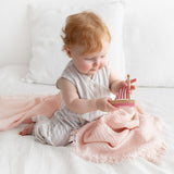 Bemini couverture 80x100cm blush en 100% coton tog 1 390CUDLY44SU