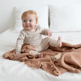 Bemini couverture 80x100cm moka en 100% coton tog 1 390CUDLY28SU