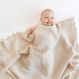 Bemini couverture 80x100cm naturel en 100% coton Tog 1 390CUDLY85SU