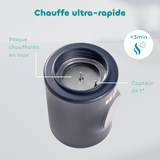 Beaba chauffe biberon Milk Nomad night blue + 3 adaptateurs 911742